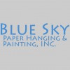 Blue Sky Paper Hanging & Painting